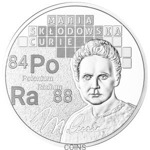 Maria Skłodowska-Curie 1 dolar 1oz Ag999 