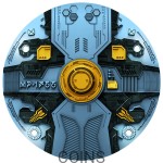 UFO MP-1766 Blue Galaxy limitowana edycja latająca moneta 7oz flying coin