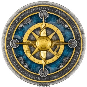 5$ RÓŻA WIATRÓW 2oz, 5 dolarów Niue 2026