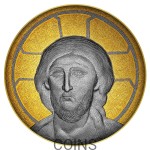 5$ PANTOKRATOR 2oz Ag999 złocenie