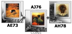 AE73 Śmierć  + AJ76 Jeździec + AH78 - Zdzisław Beksiński II seria