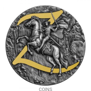 ZORRO, 2 dolary Niue